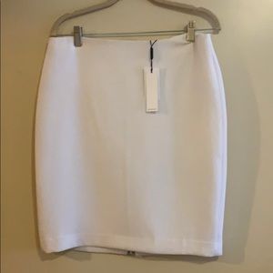 White Calvin Klein Pencil Skirt